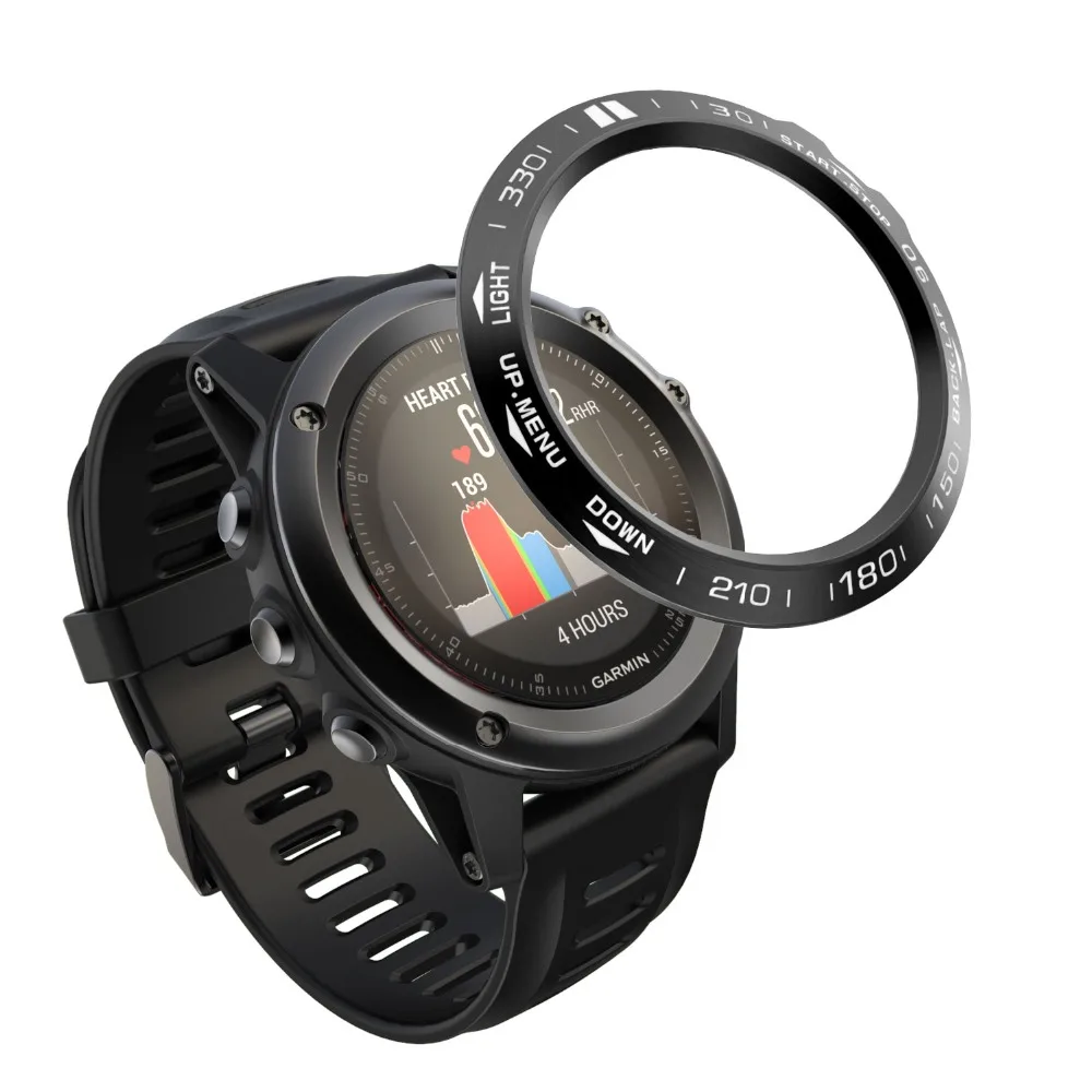Безель, кольцо, умные аксессуары для Garmin Fenix 5 5X3 3HR, браслет для часов, клейкая крышка, металлическое кольцо с защитой от царапин, Безель