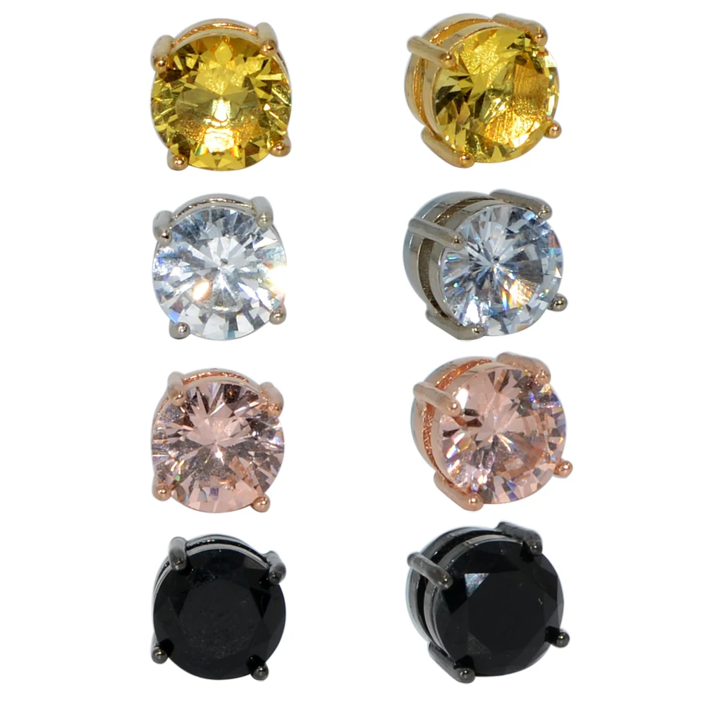 1 шт. Поддельные не проколотые магнитные серьги-гвоздики для ушей в стиле панк