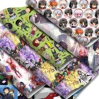 Листы из искусственной кожи с мультяшными персонажами, рисунок животных, ткань из синтетической кожи с принтом, 20x33 см для сережек сделай сам