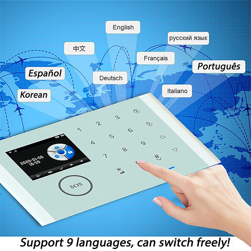 Новый Tuya RF 433 МГц IOS Android APP управление беспроводной домашней безопасности GSM
