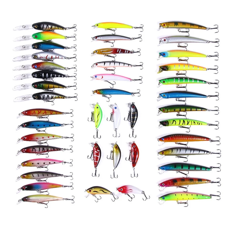 43 шт. твердая приманка для рыбалки комплект Поппер карандаш Тонущая minnow noeby набор