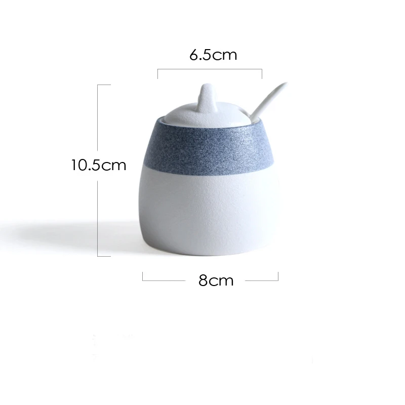 Керамическая банка в японском стиле со снежинкой и глазурью набор из шейкера для