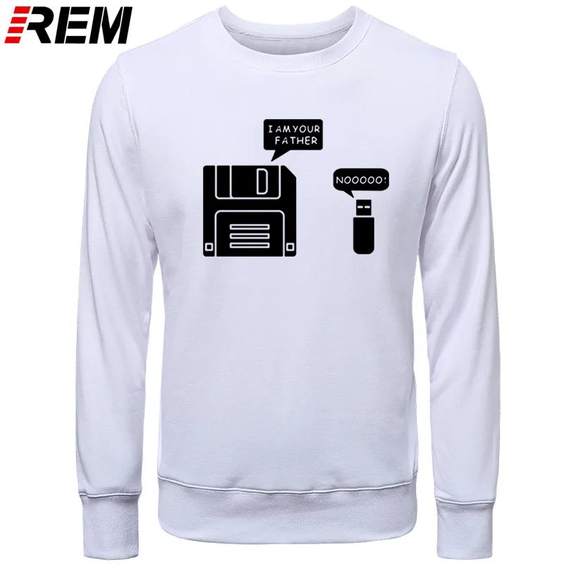 REM USB дискета я ваш отец мужские хлопковые с длинным рукавом юмором диск повседневные Camisetas Hombre мужские кофты с капюшоном, толстовки
