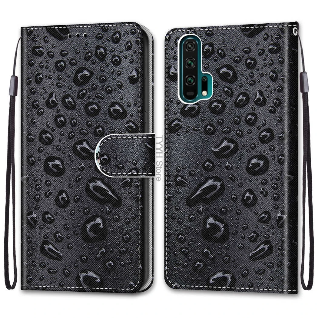 Leather Flip Case On For Huawei Honor 20 Pro YAL-L41 3D Wallet Card Holder Stand Book Cover Honor20 Lion Tiger Painted Coque | Мобильные
