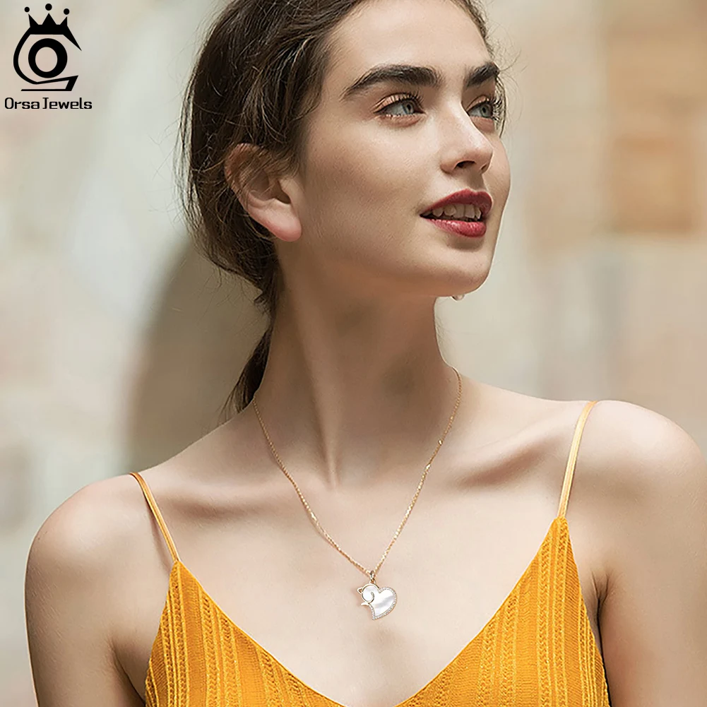 ORSA JEWELS подлинное Стерлинговое Серебро 925 пробы Подлинная натуральная ракушка