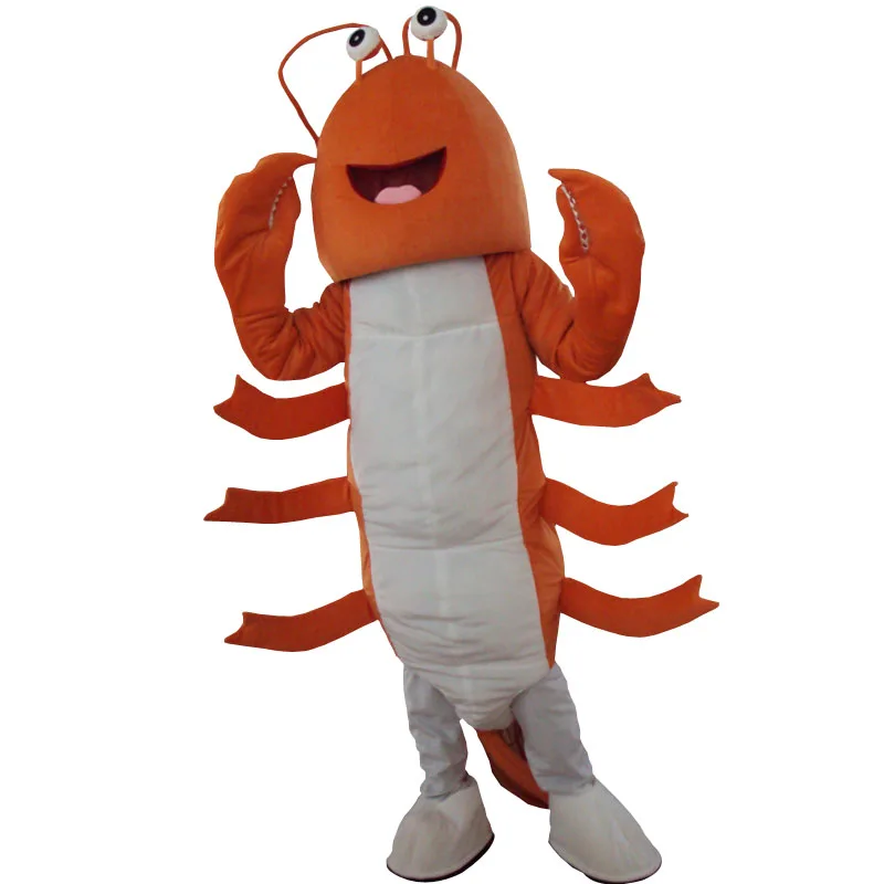 

Adult Shrimp Mascot Costume Lobster Langouste Party Game Outfits Crawfish Dress Halloween Event Unisex Cartoon Apparel Cosplay