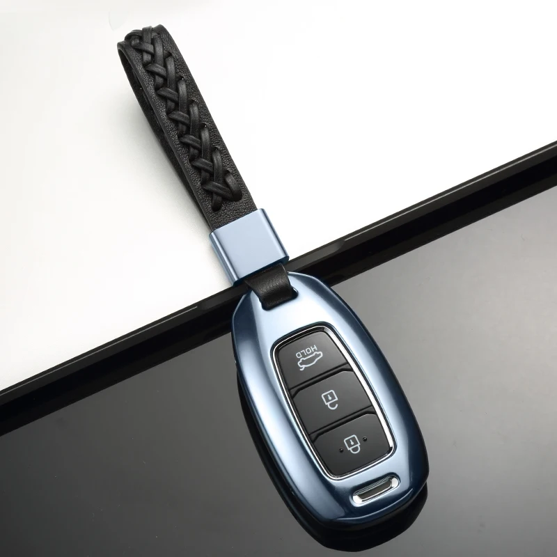 Чехол для автомобильного ключа из алюминиевого сплава чехол Hyundai i30 Solaris Azera greatig