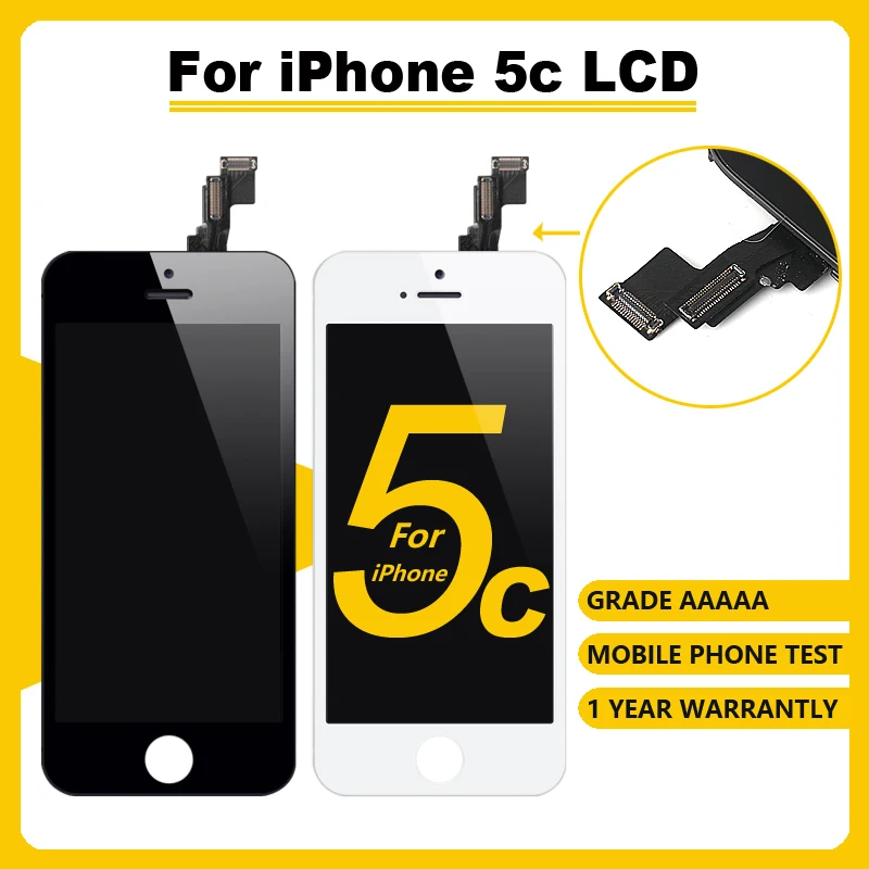 ЖК дисплей класса AAAA +++ для iPhone 5C с сенсорным экраном и дигитайзером в сборе. Без