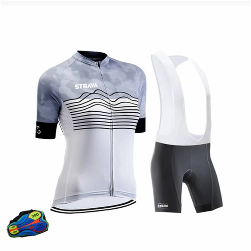 

STRAVA Women New Design Custom Cycling Jersey Set Breathable Summer Bicycle Clothing Maillot Bike Clothes Sportswear Suits