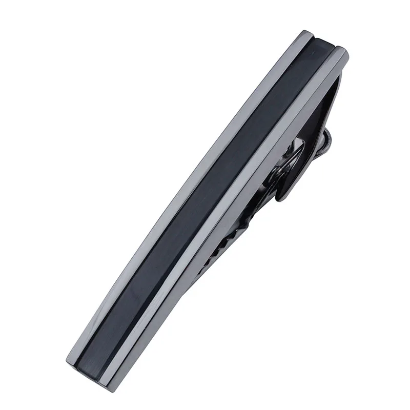 Три цвета розовое золото/пистолет/зажим для галстука с камнем мужчин зажим