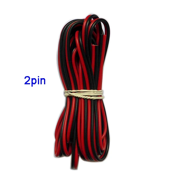 2pin 5 штук в упаковке, м 2pin 3pin 4pin 5Pin 6pin 22 AWG расширение электрический провод кабель светодиодный разъем для 5050 3528 Светодиодный Stirp светильник - Цвет: 2pin