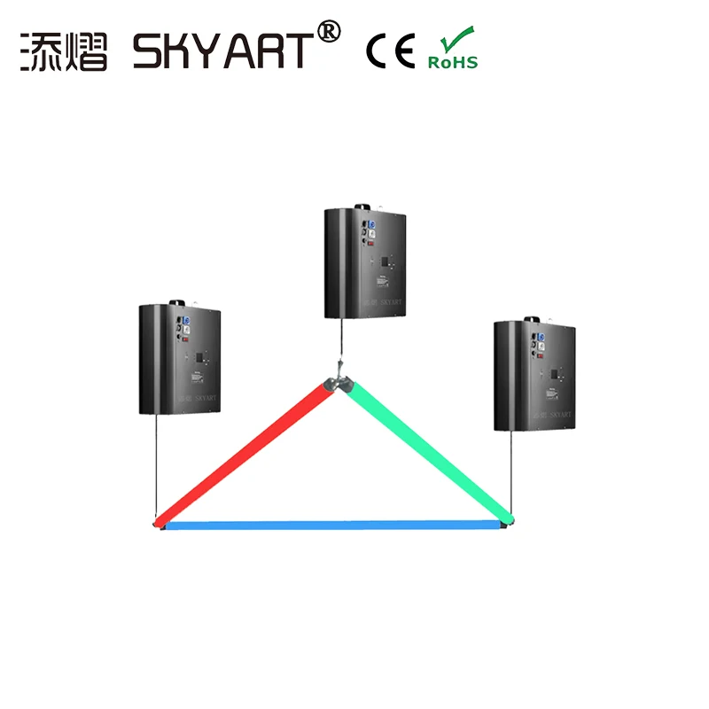3D вверх вниз высота подъема 0 м-5 м DMX современный волновой эффект красочный