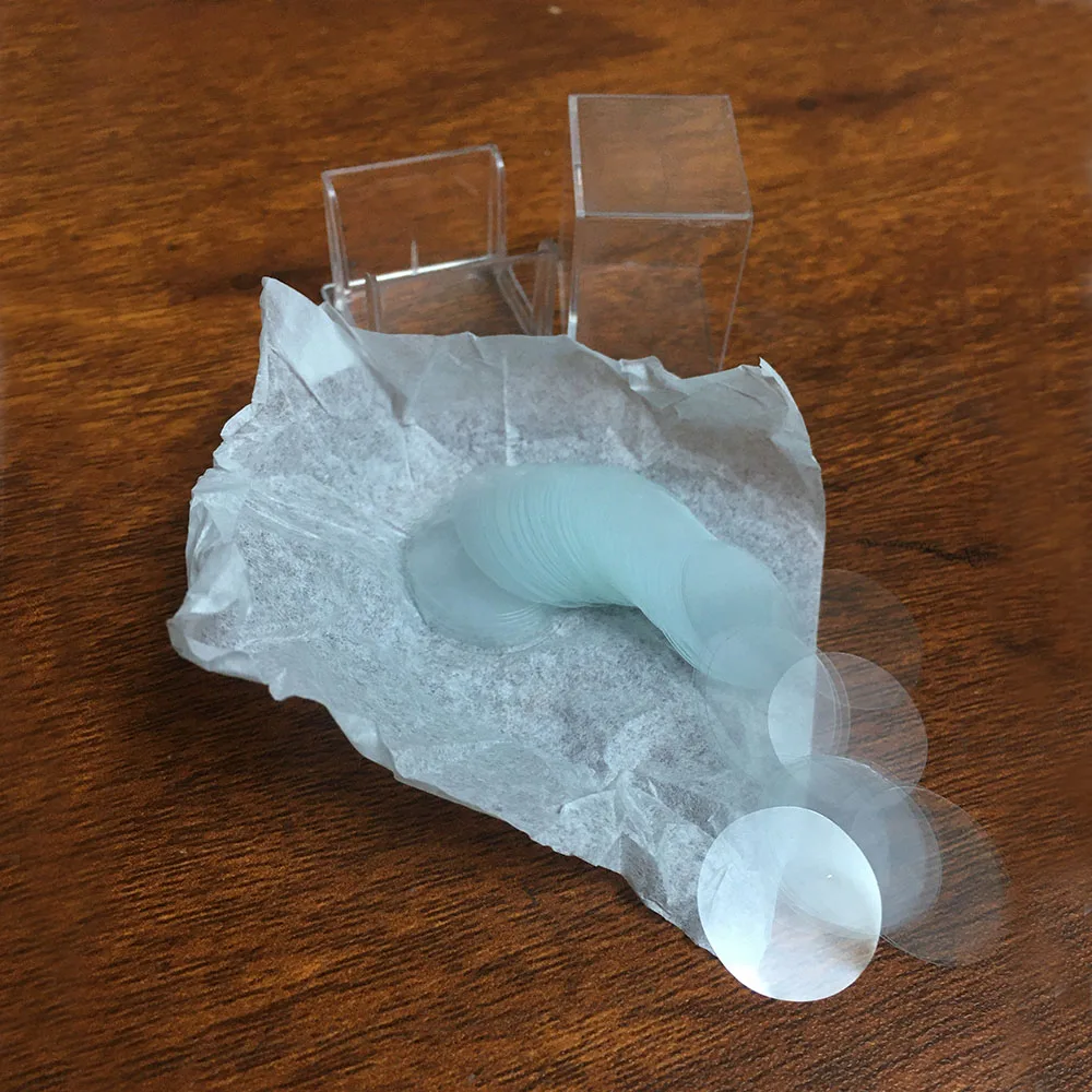 

Стеклянные покровные стекла JLLSMCMGGX 100 шт., диаметр 4-35 мм