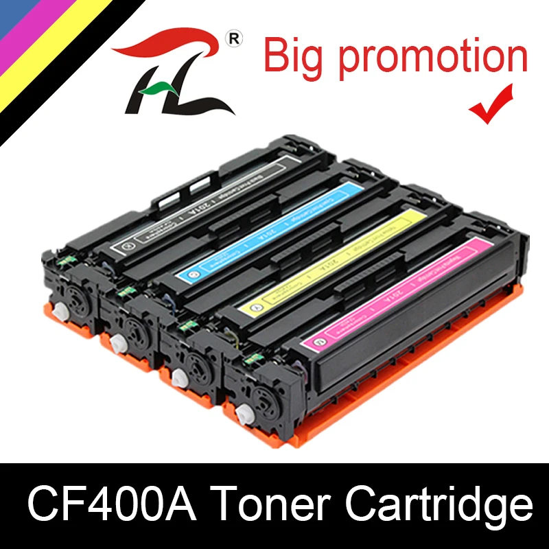 Картридж с тонером YLC CF400A CF401A 402 403A 201A для HP Color LaserJet Pro M252dn M252n MFP M277dw M277n