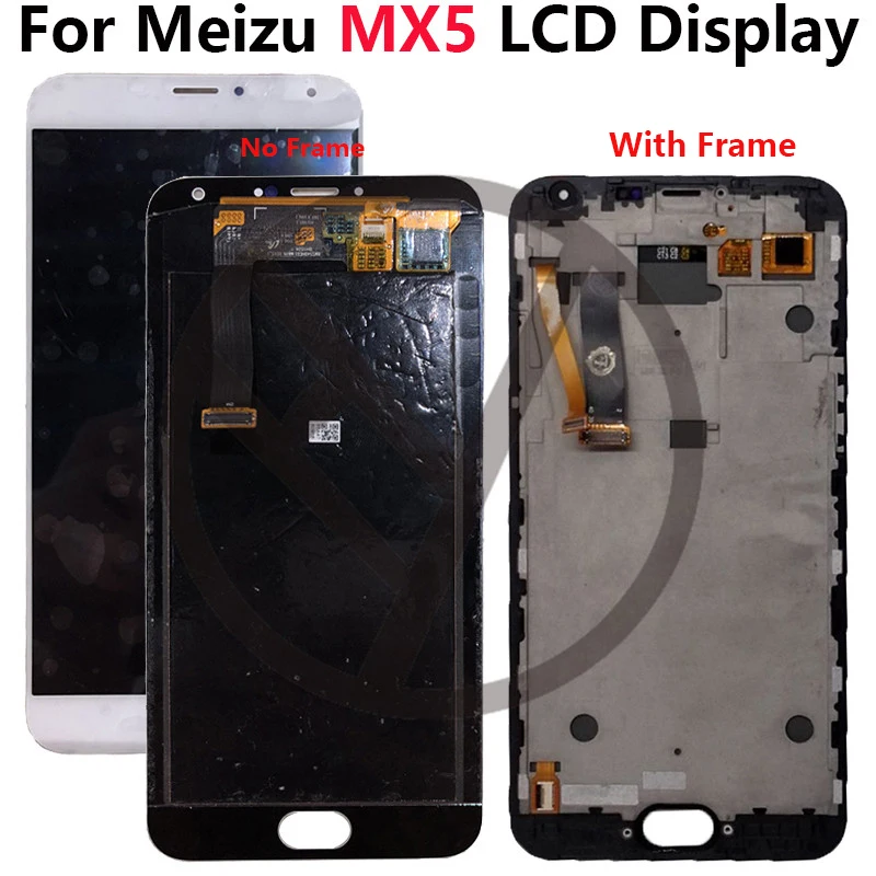 5 &quotдля Meizu Mx5 M575M M575H lcd с рамкой/дисплеем сенсорной стеклянной рамкой полная