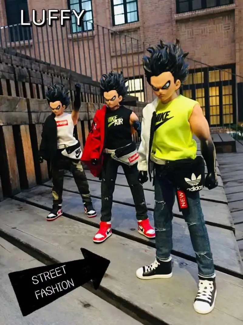 

Аниме One Piece Fashion Tide Clothes, 12-дюймовая обманка Commoner D Luffy модель в коробке