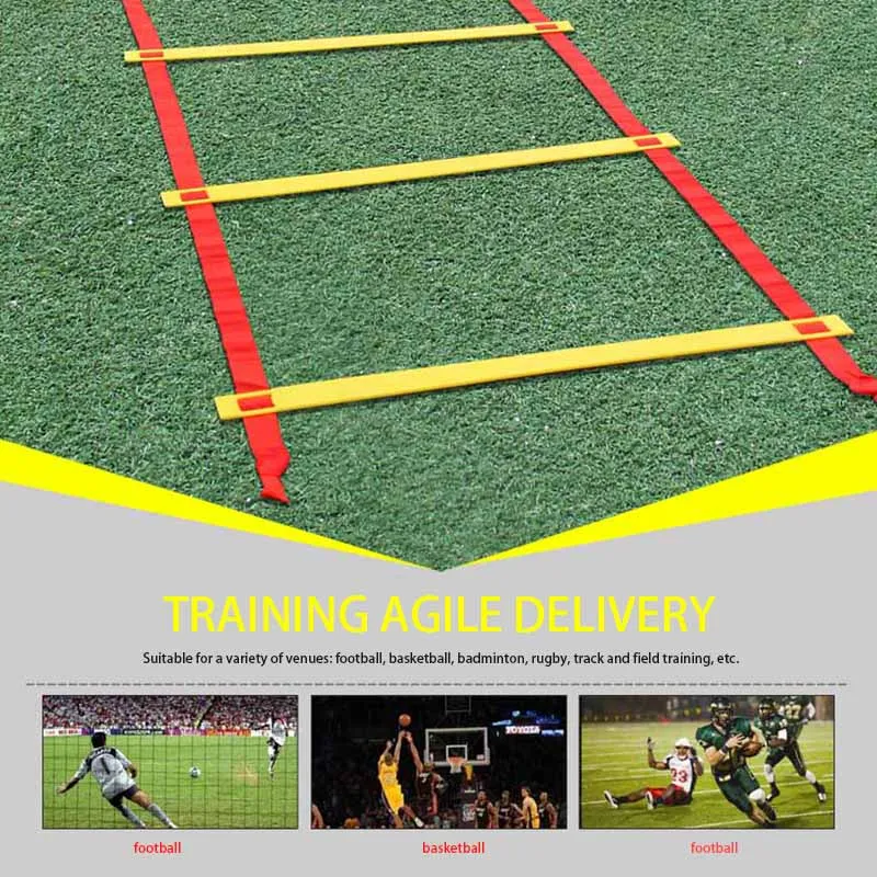 Лестница для тренировки ловкости футбольная скоростная лестница фитнес