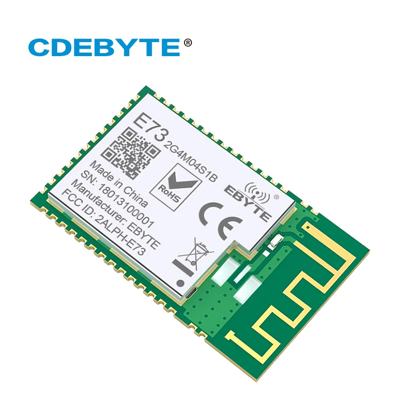 nRF52832 2.4GHz BLE 4.2 5.0 IO Port 4dBm SMD PCB IPEX Antenna Ebyte E73-2G4M04S1B Module CE FCC RoHs Certificated