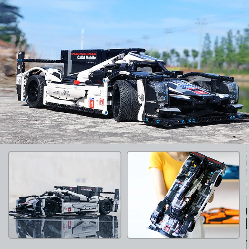 Конструктор детский гоночный супер автомобиль C61016 из строительных