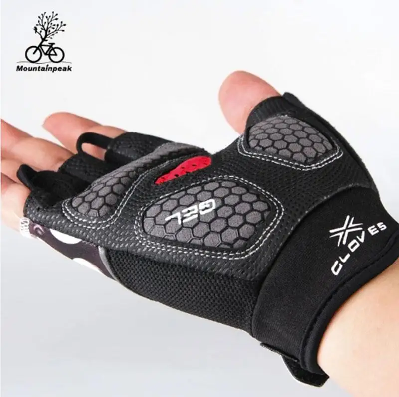 Летние велосипедные перчатки с открытыми пальцами гелевые спортивные для