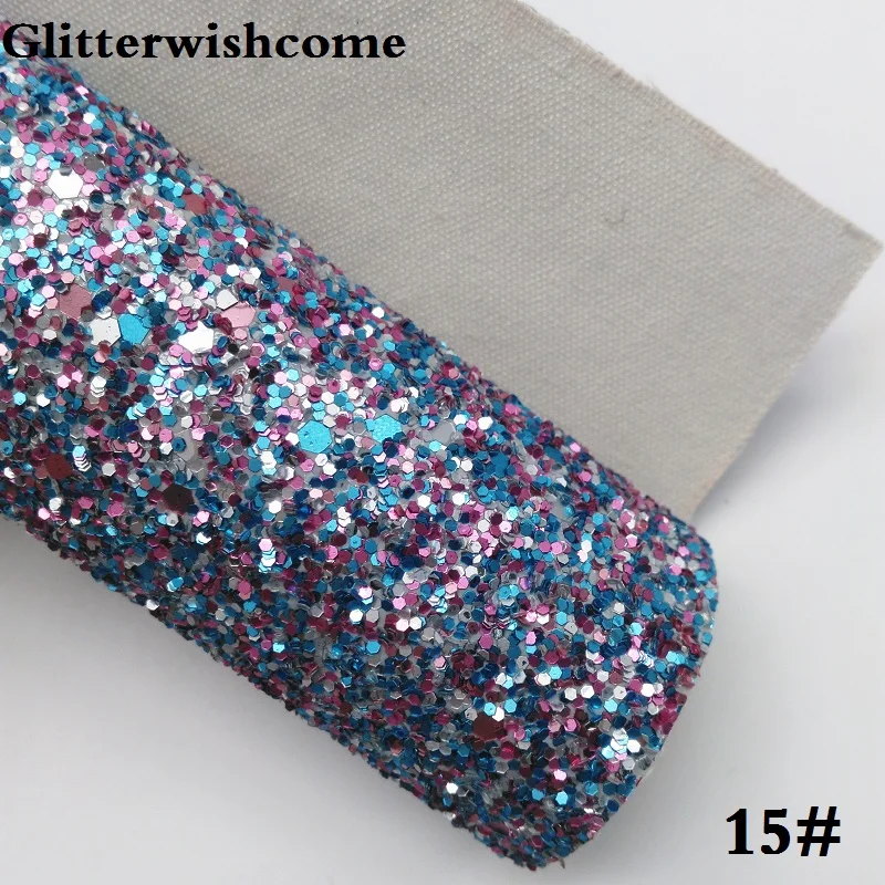 Glitterwishcome 21X29 см А4 Размер синтетическая кожа, матовая массивная блестящая кожа, искусственная ткань из искусственной кожи винил для бантов, GM042A - Цвет: 15