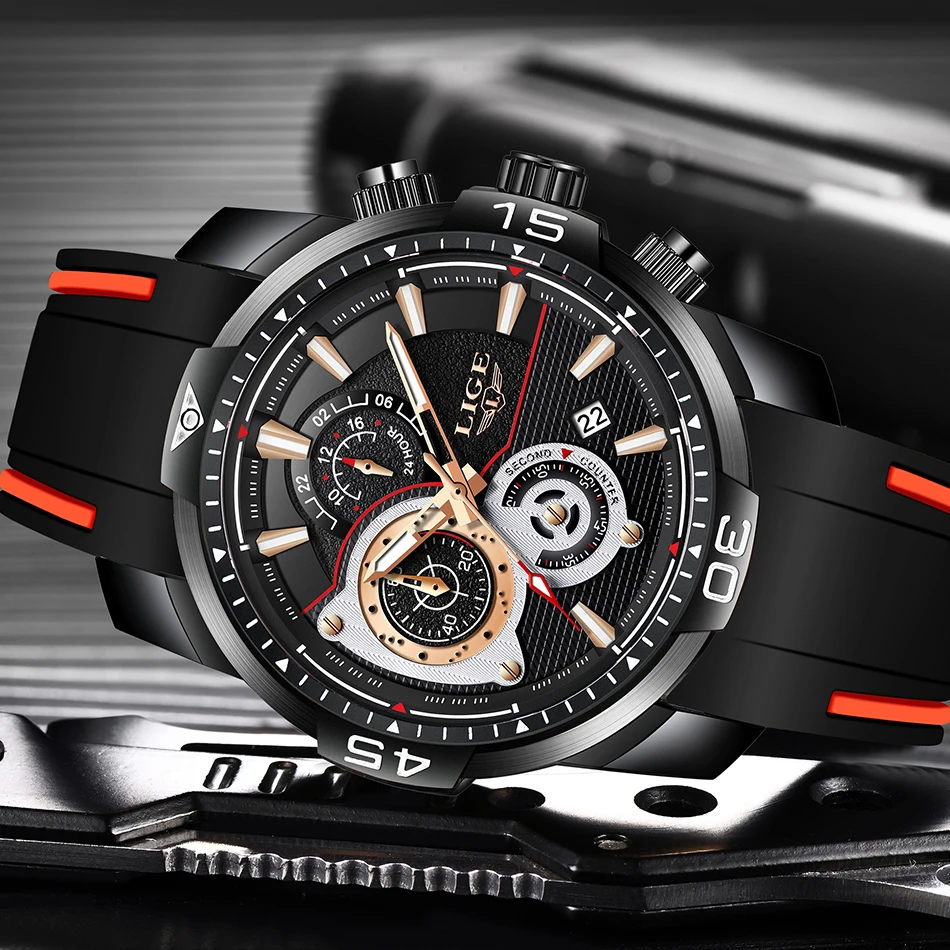 Reloj Hombre мужские часы Топ бренд Роскошные военные спортивные водонепроницаемые