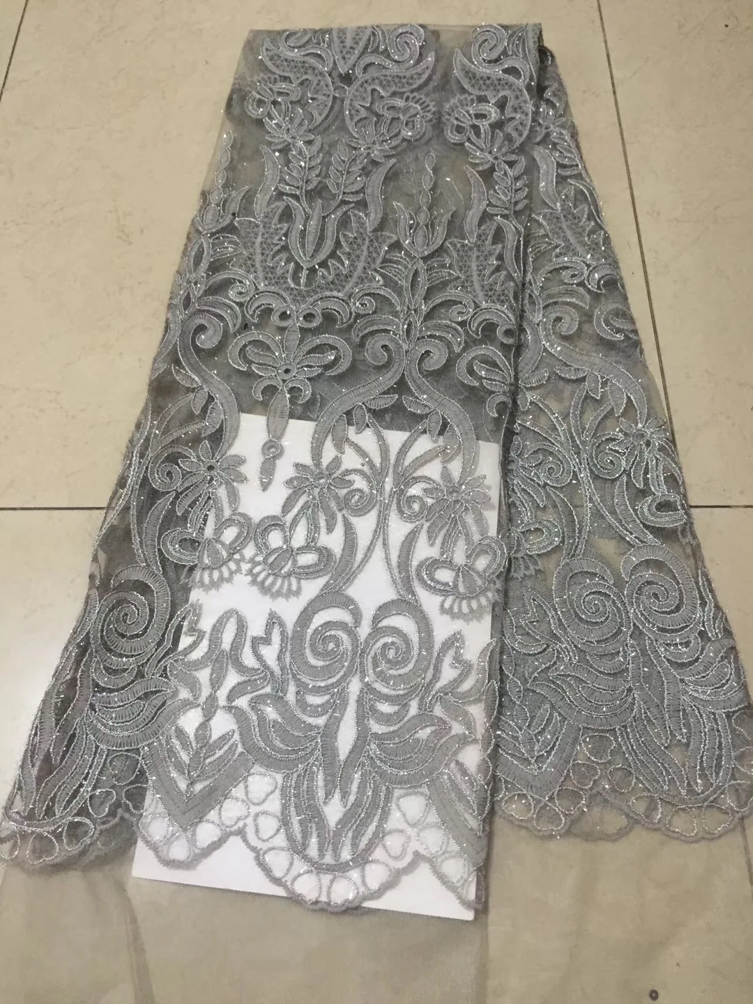 2018 нигерийская Высококачественная Свадебный кружевная ткань в африканском