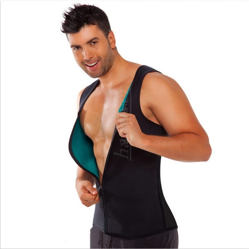 

Men Zippered Sports Vest Speed Wicking Abdomen Corsets Neoprene Corset Slimming Belt Belly Body Shaper Weight Loss