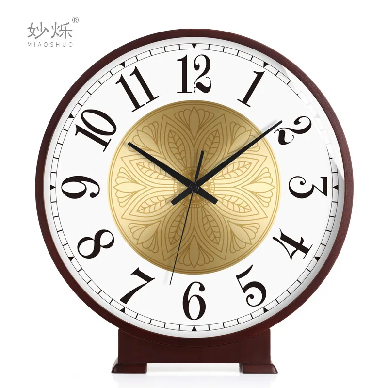 Большие Настольные часы в скандинавском стиле деревянные тихие ретро винтажные