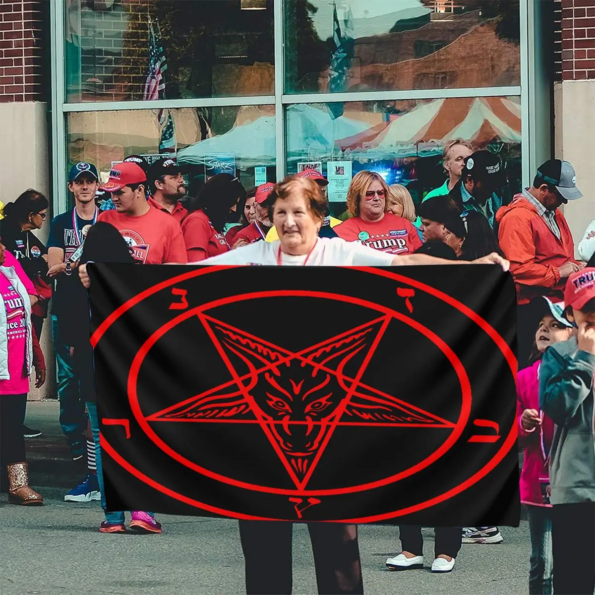 Модель Baphomet 335 года напечатанный флаг гордости подарочный баннер для дома и улицы