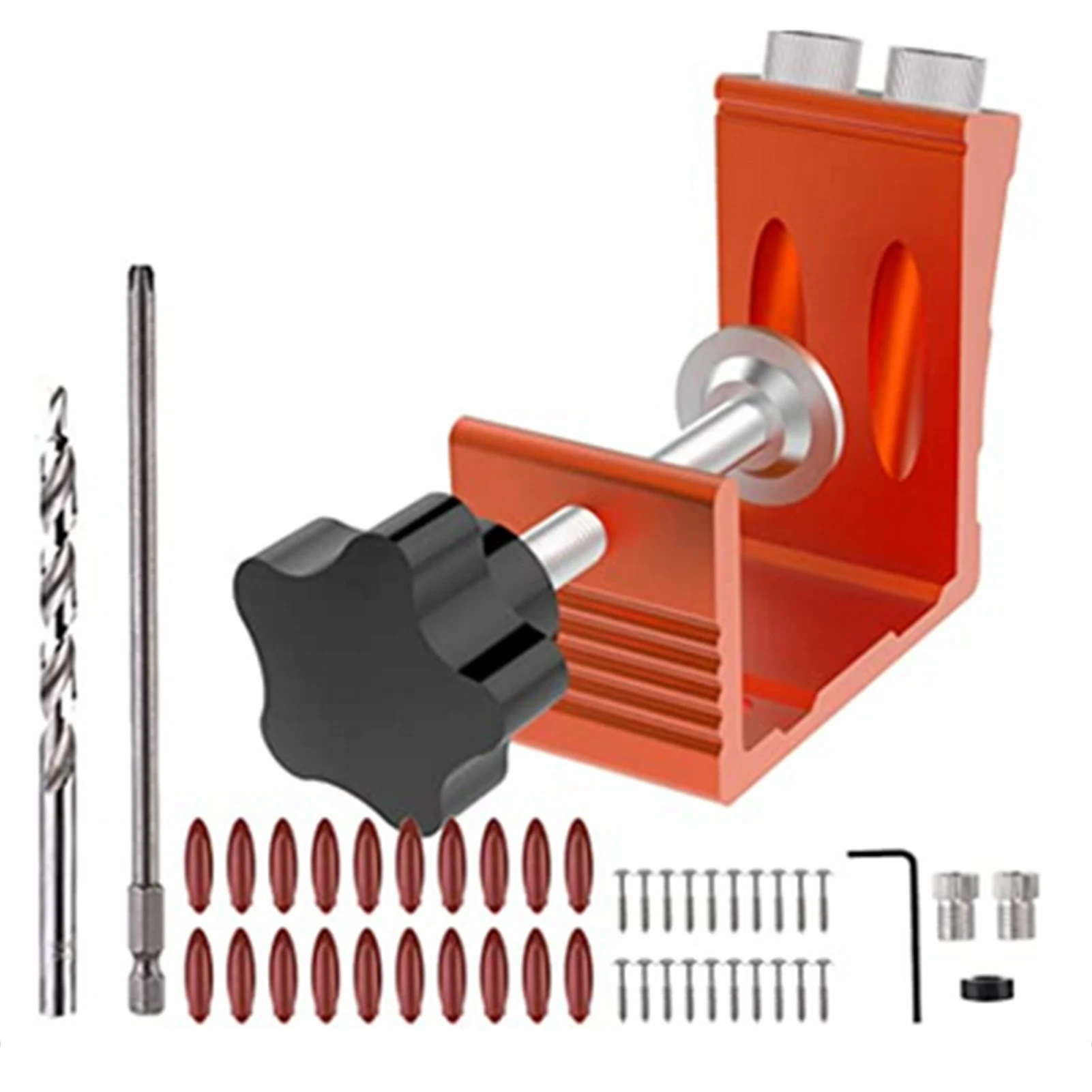 

47 шт. карманный зажим для позиционера, сверхпрочный алюминиевый карманный зажим для отверстий, деревообрабатывающий инструмент для отверс...