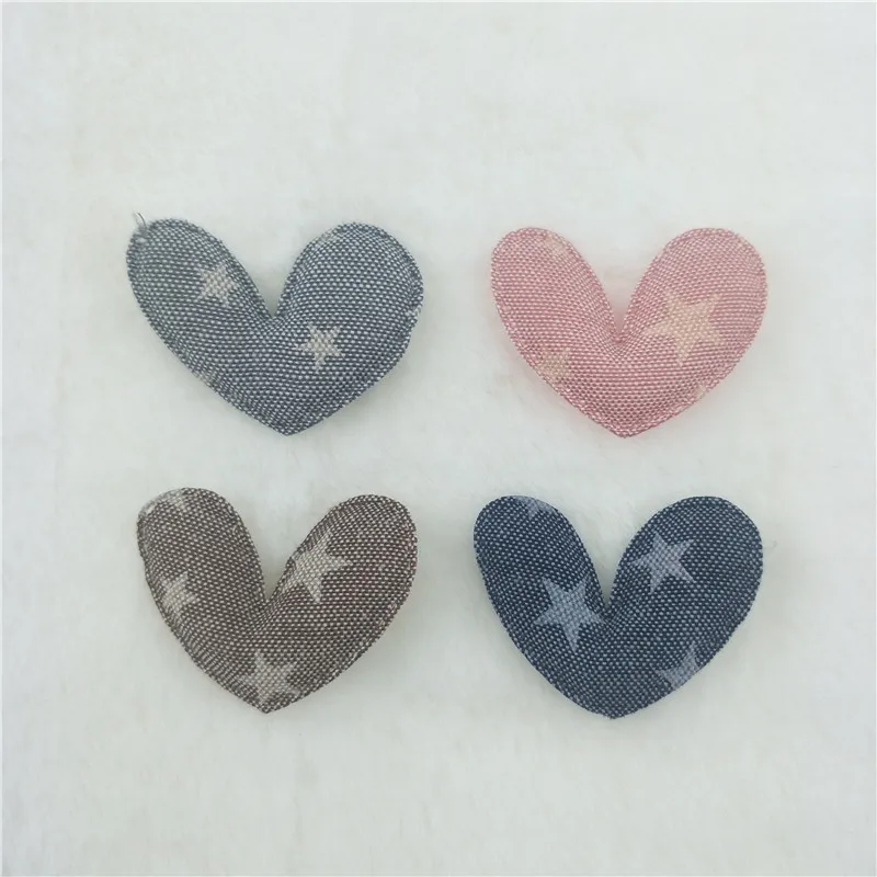 heart mix color 40 шт./лот, многостильные мягкие аппликации для девочек, аксессуары для волос, DIY нашивки для детей для одежды, стикер для рукоделия, DIY Украшение для волос - Цвет: heart mix color