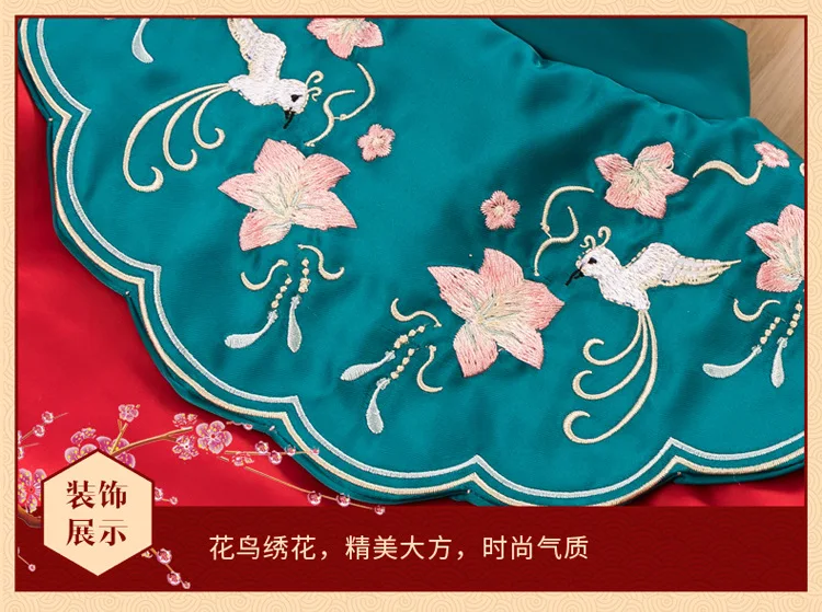 Зимнее платье в китайском этническом стиле для девочек костюм Тан одежда Чонсам