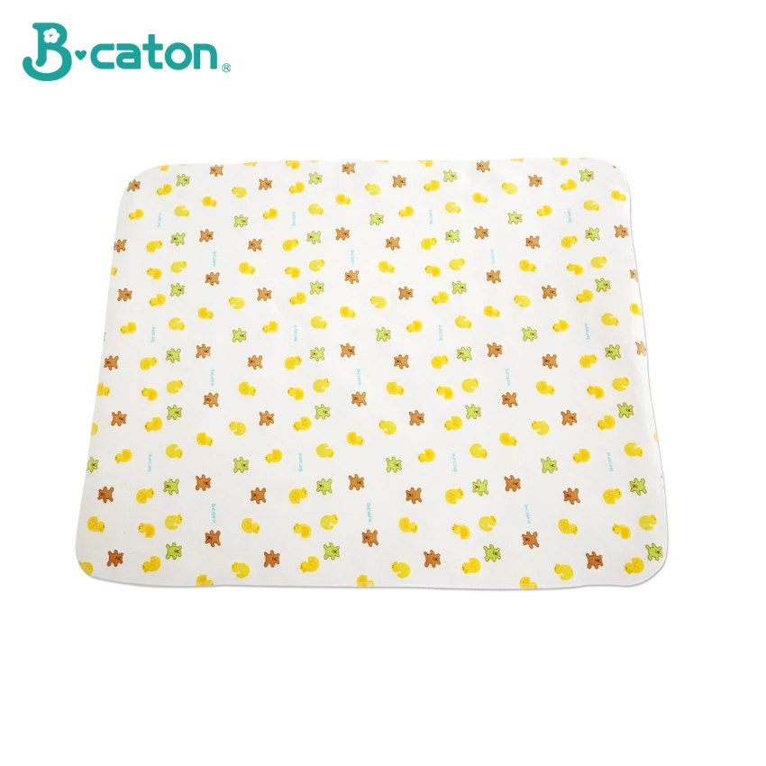 

Cotton Flannel Baby Mat Changing Pad Cover Baby Urine Changing Pad Cartoon Reusable Baby Bedding Waterproof Pad Double Sided Use