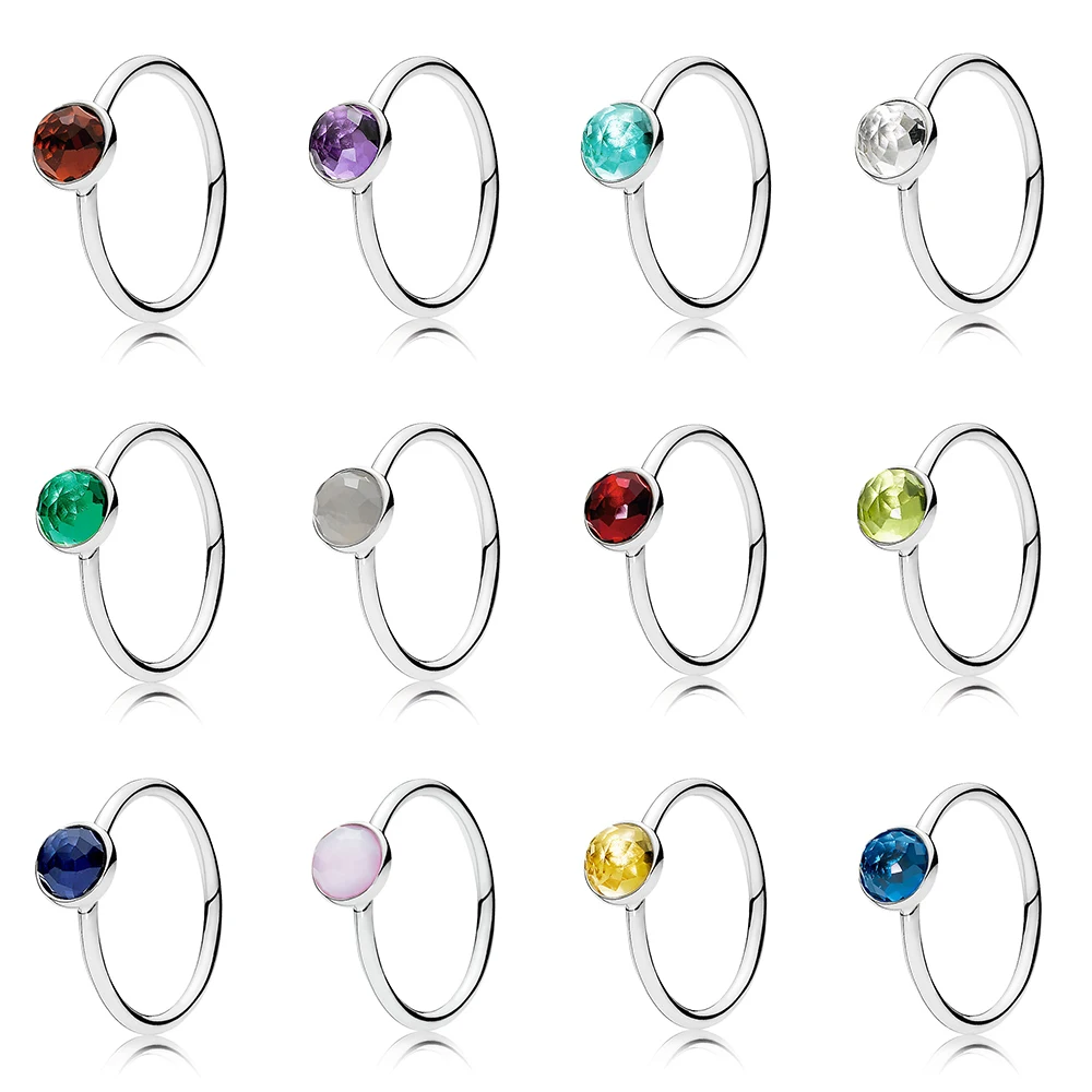 

Pan's декабрьский день рождения Stone простое и Универсальное кольцо для подружек и подруг, специальные праздничные подарки