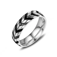 megin d hot sale punk vintage simple hiphop titanium steel rings for men women couple family friend fashion design gift jewelry