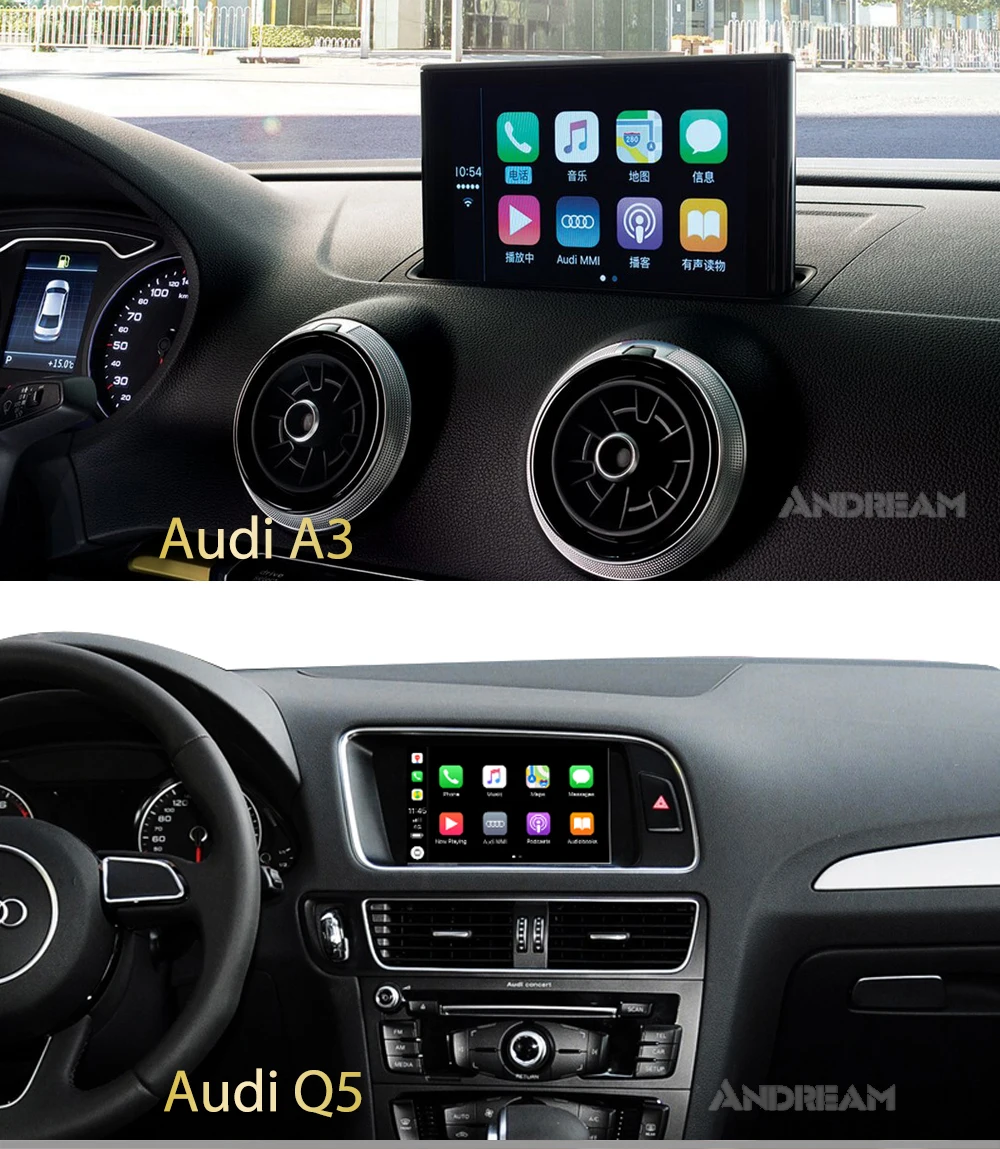 Беспроводной интерфейс CarPlay Mirror link Android Auto для AUDI Q5/Q7 MMI System