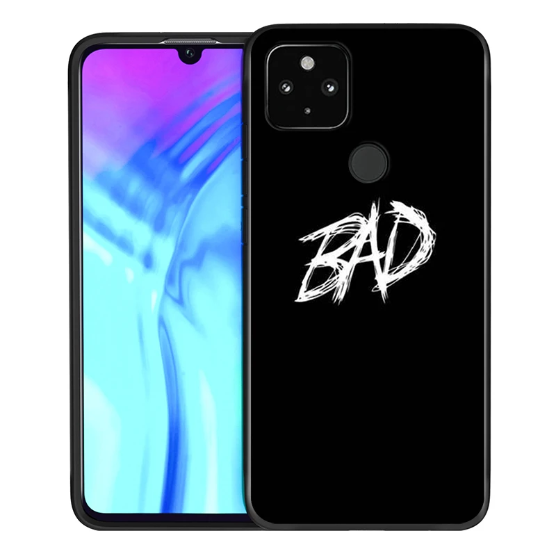 

Bad Boy Why Not Shockproof Cover for Google Pixel 5 4 4a XL 5G Black TPU Soft Phone Case