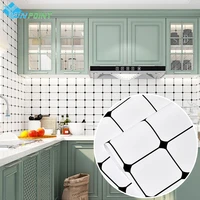 self adhesive waterproof dormitory bedroom wall renovation plaid wallpaper wardrobe cabinet countertop kitchen oil proof sticker