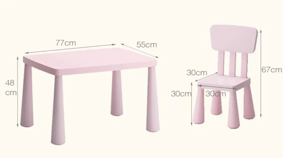 Высота 77*55 *(48-53) см стол для детского сада детский учебный с стулом | Мебель