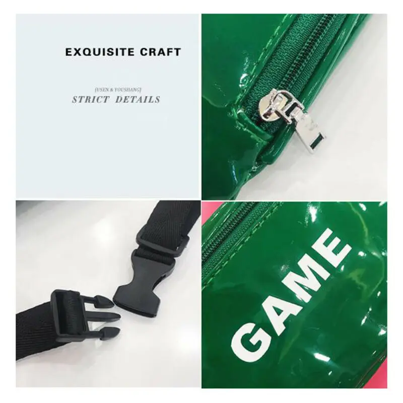 Модная Кожаная поясная сумка новая детская нагрудная унисекс почта Детская на