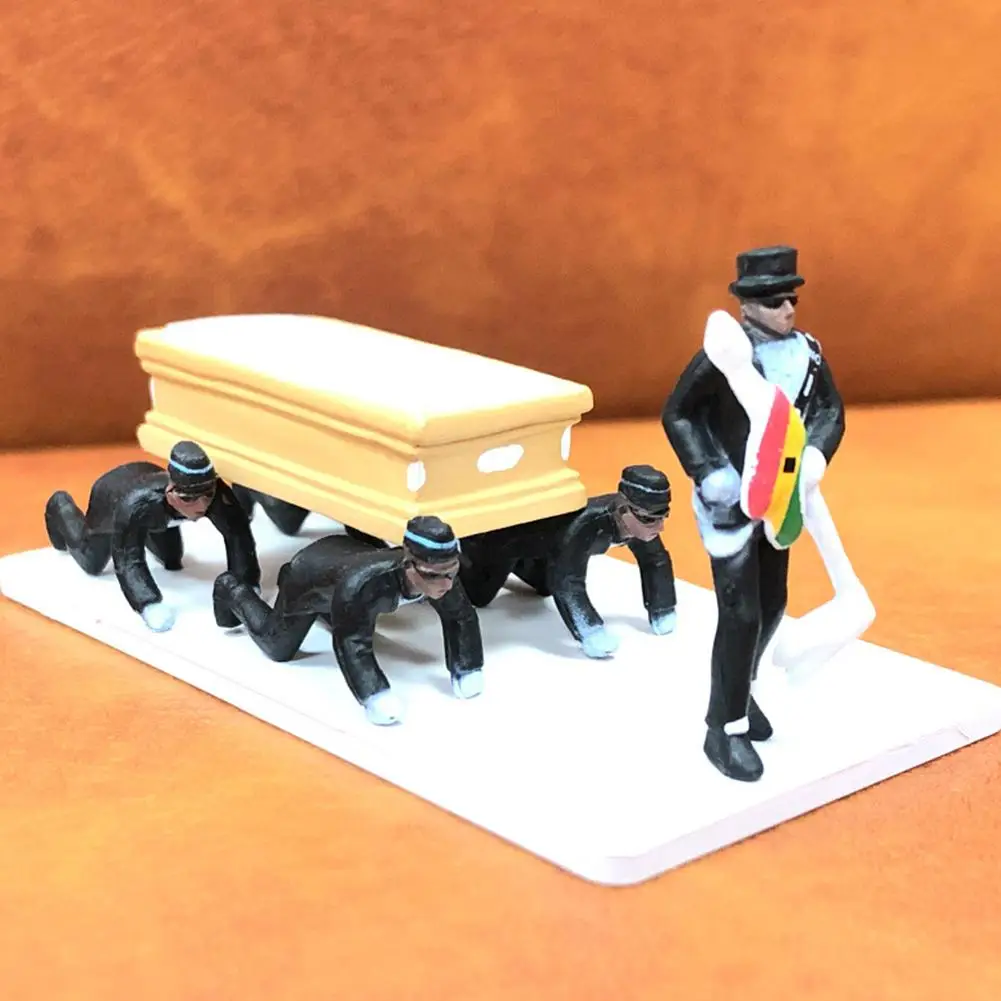 Cosplay Ghana Dancing Pallbearers Coffin Dance Figure Action Funeral Team Display Funny Accessories Garage Kit Toys | Игрушки и хобби