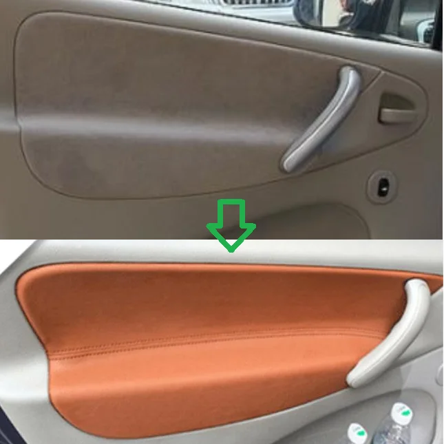 Кожаный подлокотник для автомобильной двери из микрофибры защитный чехол Citroen