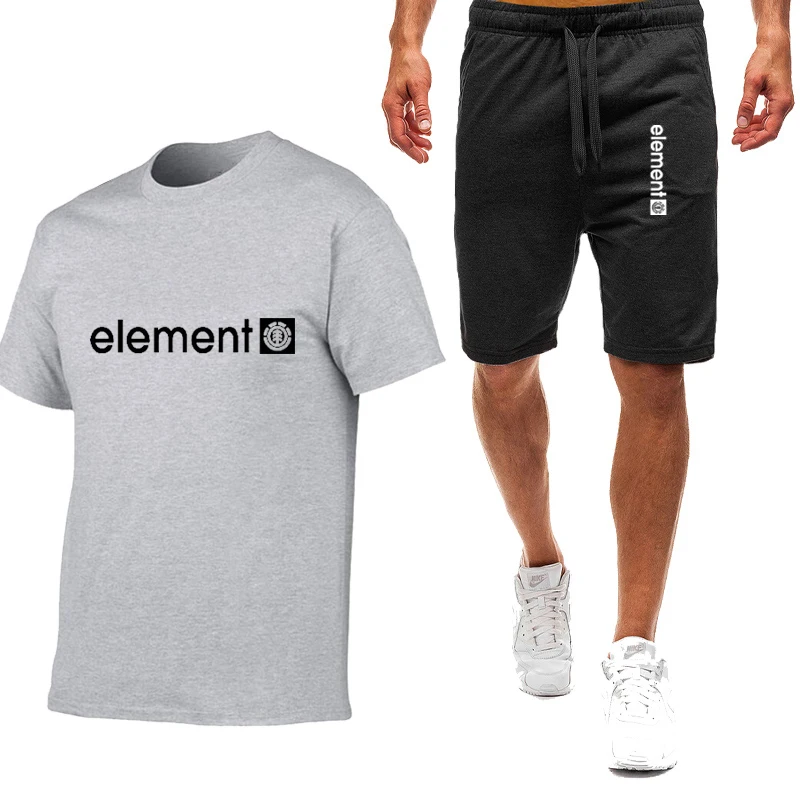 

2020 new hot letter printed T-shirt sports suit couple quick dry casual running suit summer short sleeve shorts 2-piece set