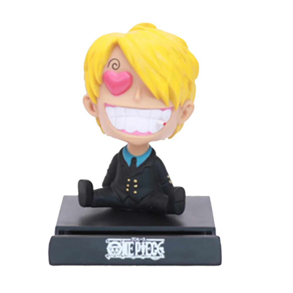

Free Shipping Creative Trend Head Shaking Doll Decoration Cartoon Sculpture Car Luffy Yamaji Character Doll Car Decoration