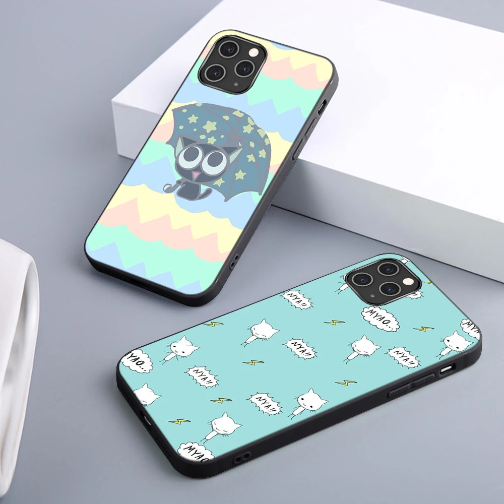 

Cat Animal Case For iPhone 12 11 Pro Max Mini Back for iPhone X XR XS MAX 7 8 6 6S Plus 5S SE 2020 Soft Silicone TPU Phone Funda