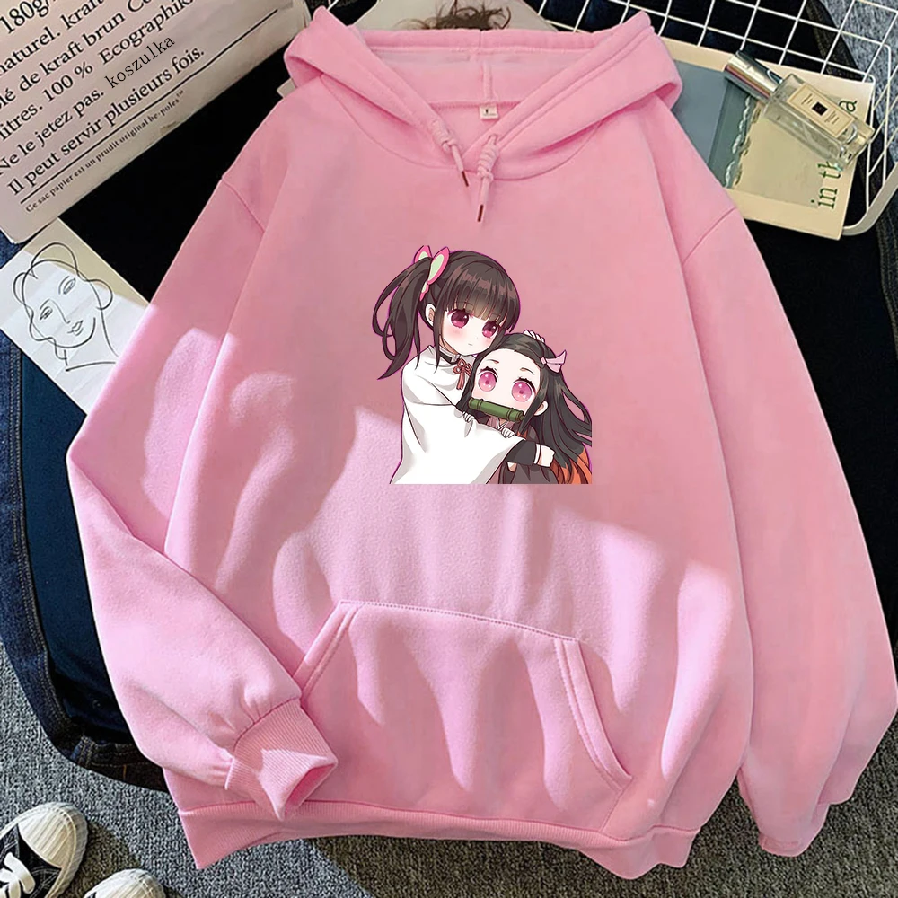 

Hot Anime Nezuko Kamado Hoodie Women Manga Harajuku Demon Slayer Hoodies Female New Sweatshirts Pullover Kimetsu no Yaiba Hoody