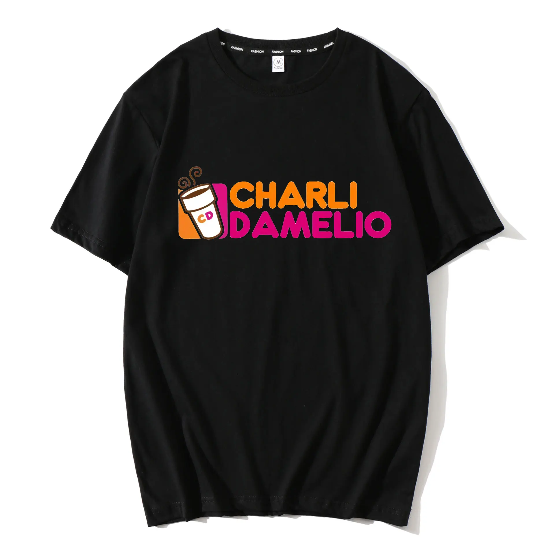 

Charli Damelio Letters Printed Cotton Tops T Shirt Women Ulzzang Vintage T Shirts Men Summer Camisas Mujer Ropa Mujer Plus Size