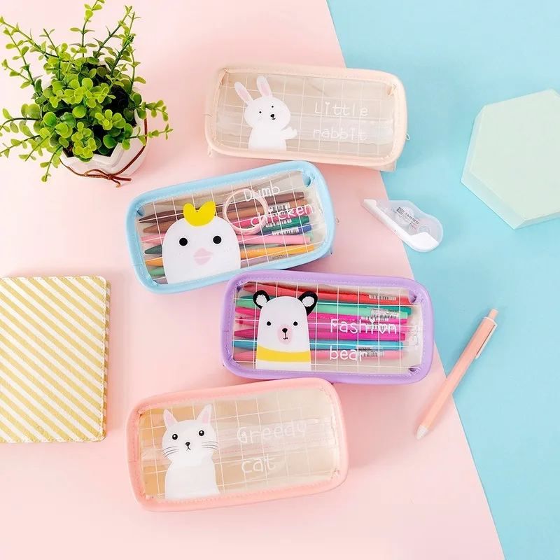 Мультяшный Большой Вместительный чехол карандаш estuche para lapices Kawaii креативный estojo