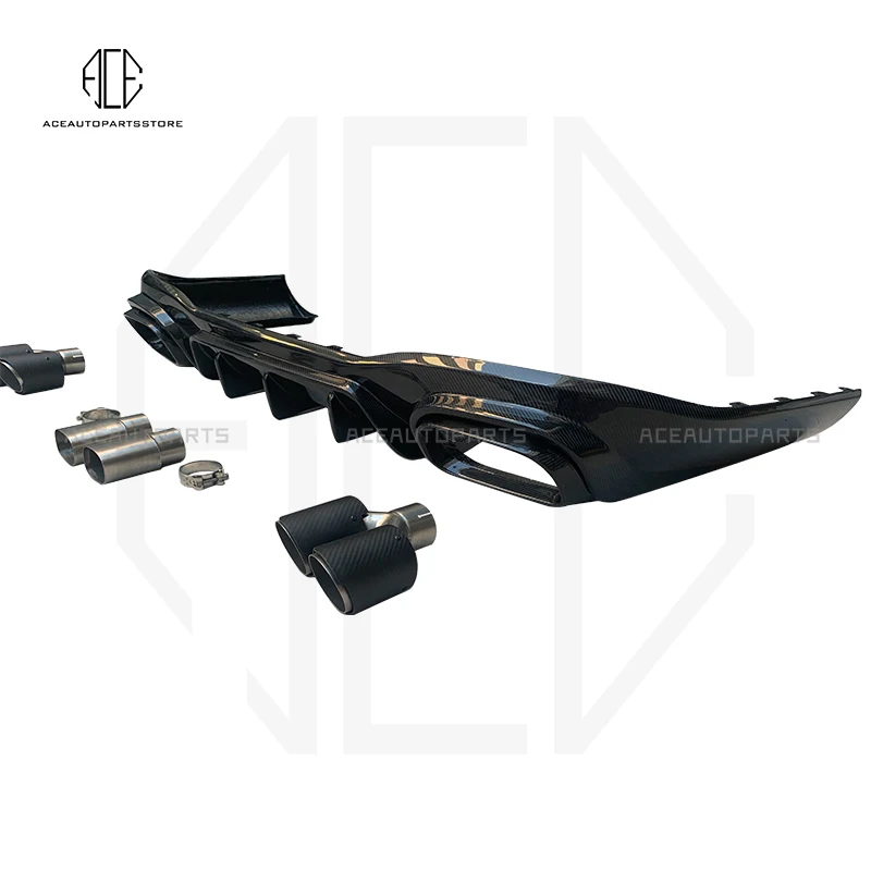 Задний бампер из настоящего углеродного волокна диффузор для Mercedes Benz AMG GT50 GT53 G43 B